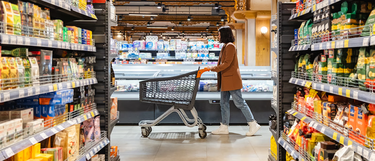 woman in a grocery store